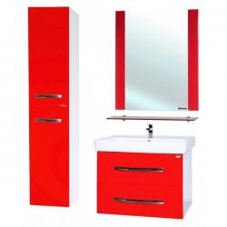 Мебель для ванной Bellezza Рокко 60 подвесная  красная